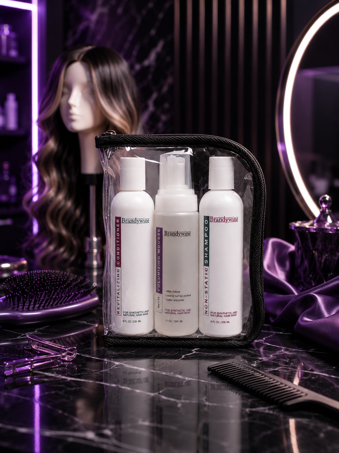 Brandywine Wig Maintenance Kit with Mousse