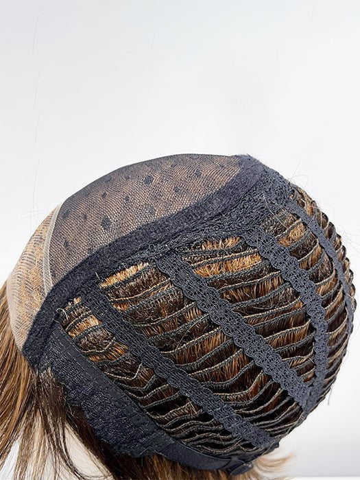 Bay by Amore - cap construction diagram, Lace Front Mono Top Wefted