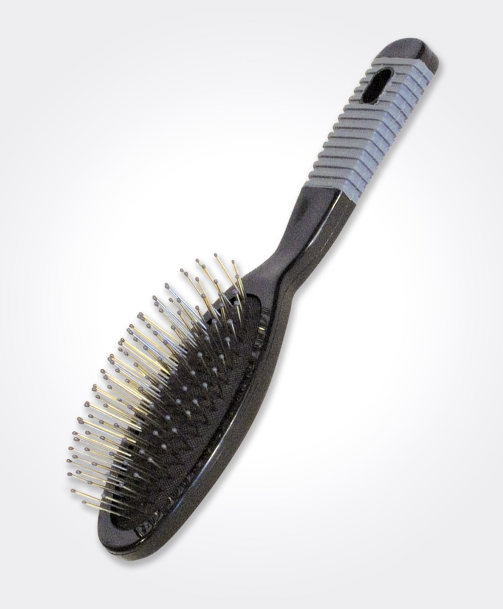 Wire Brush Rubber Grip Poly-Tip 9-Row