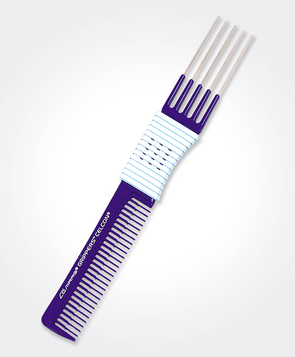 Lift Comb with Gripper Handle and Metal Teeth
