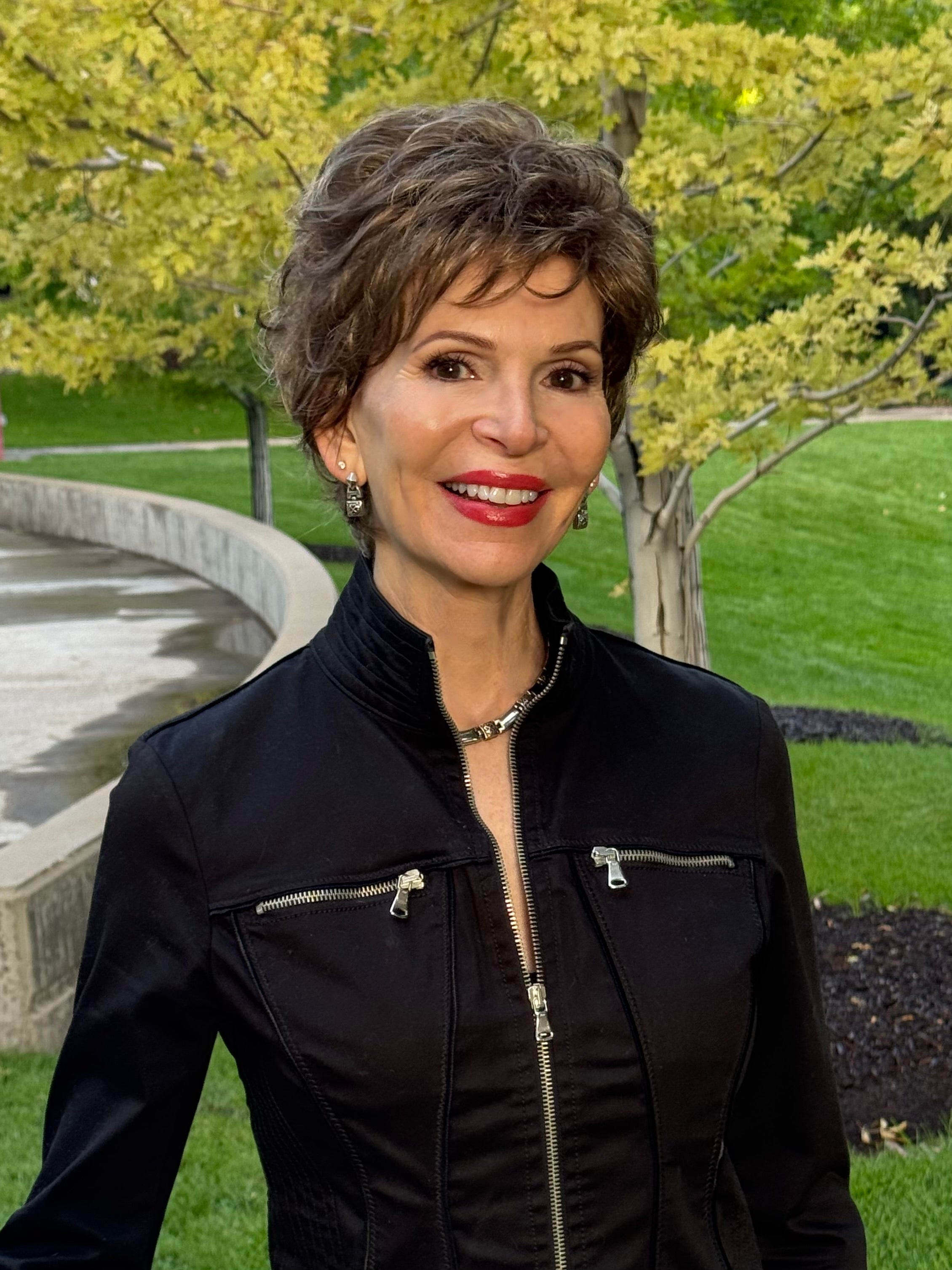 Petite Delaney. Style #8159. Open Cap  Layered Shag