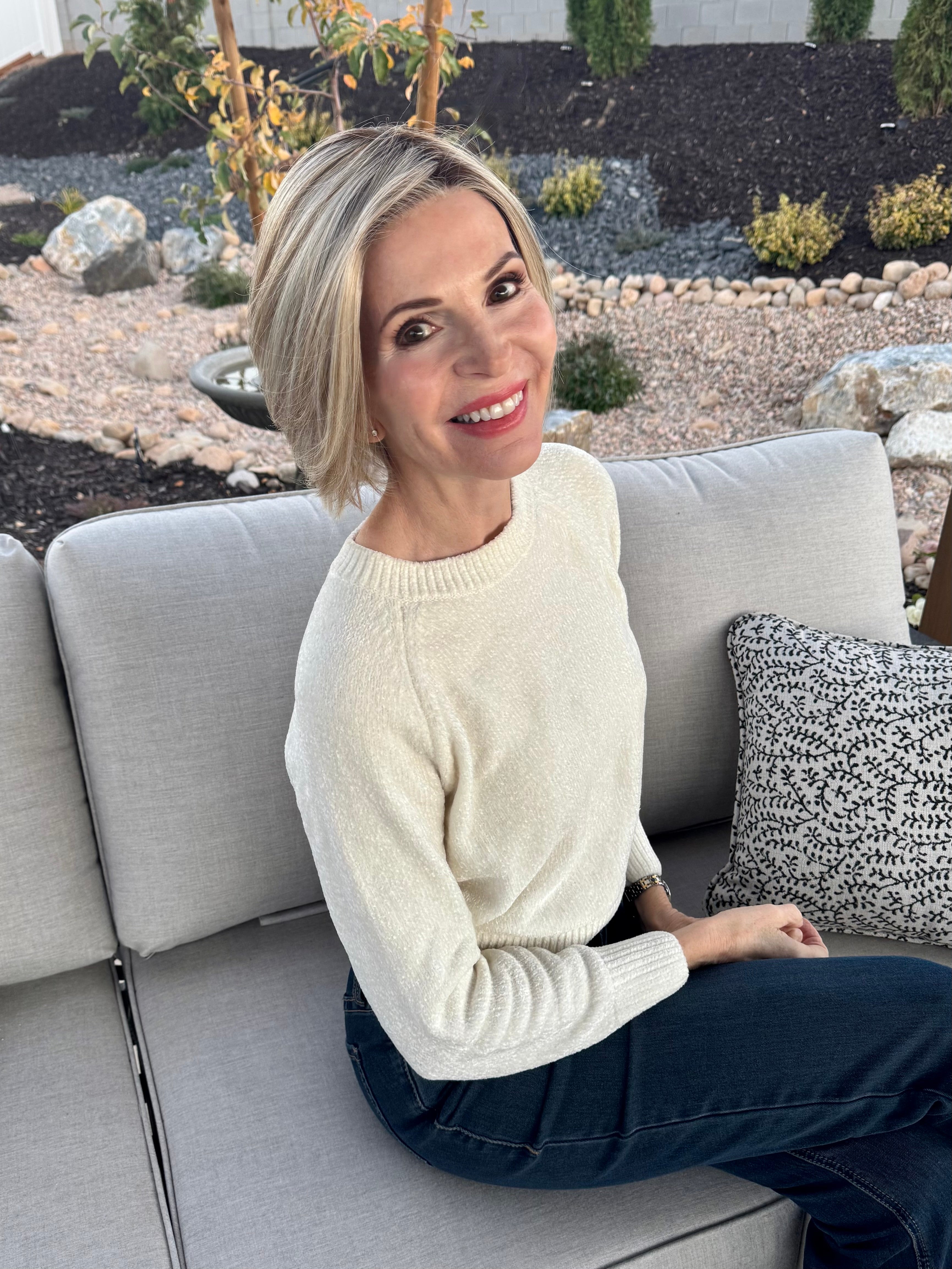 Claire Style #5003. Beautiful monofilament crown with Lace Front. Heat Friendly