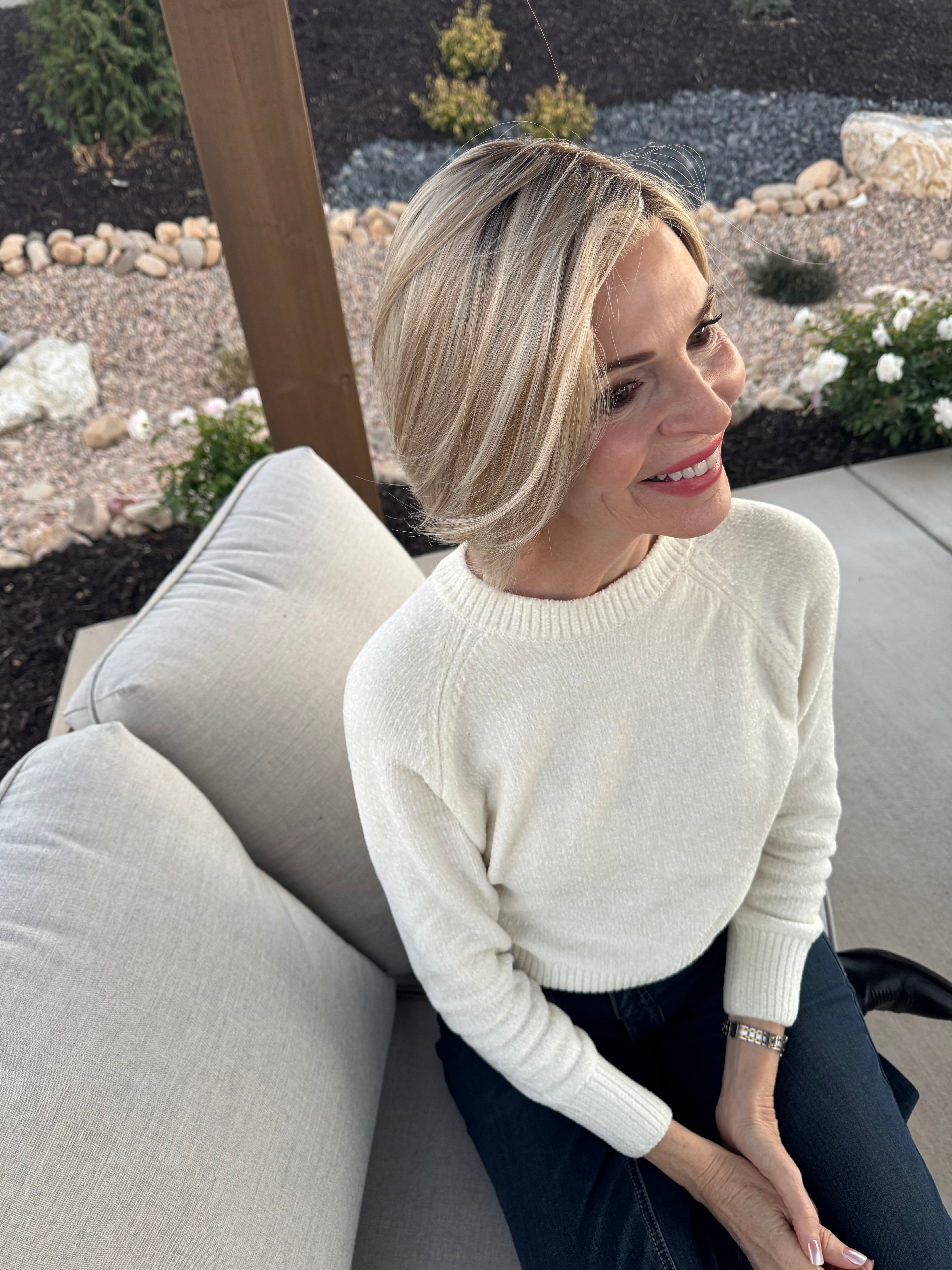 Claire Style #5003. Beautiful monofilament crown with Lace Front. Heat Friendly