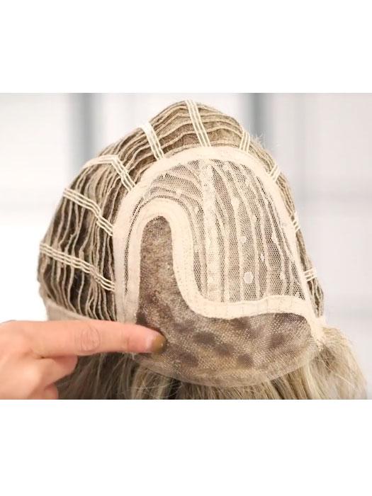 Curve Appeal by Raquel Welch - monofilament part and lace front construction detail