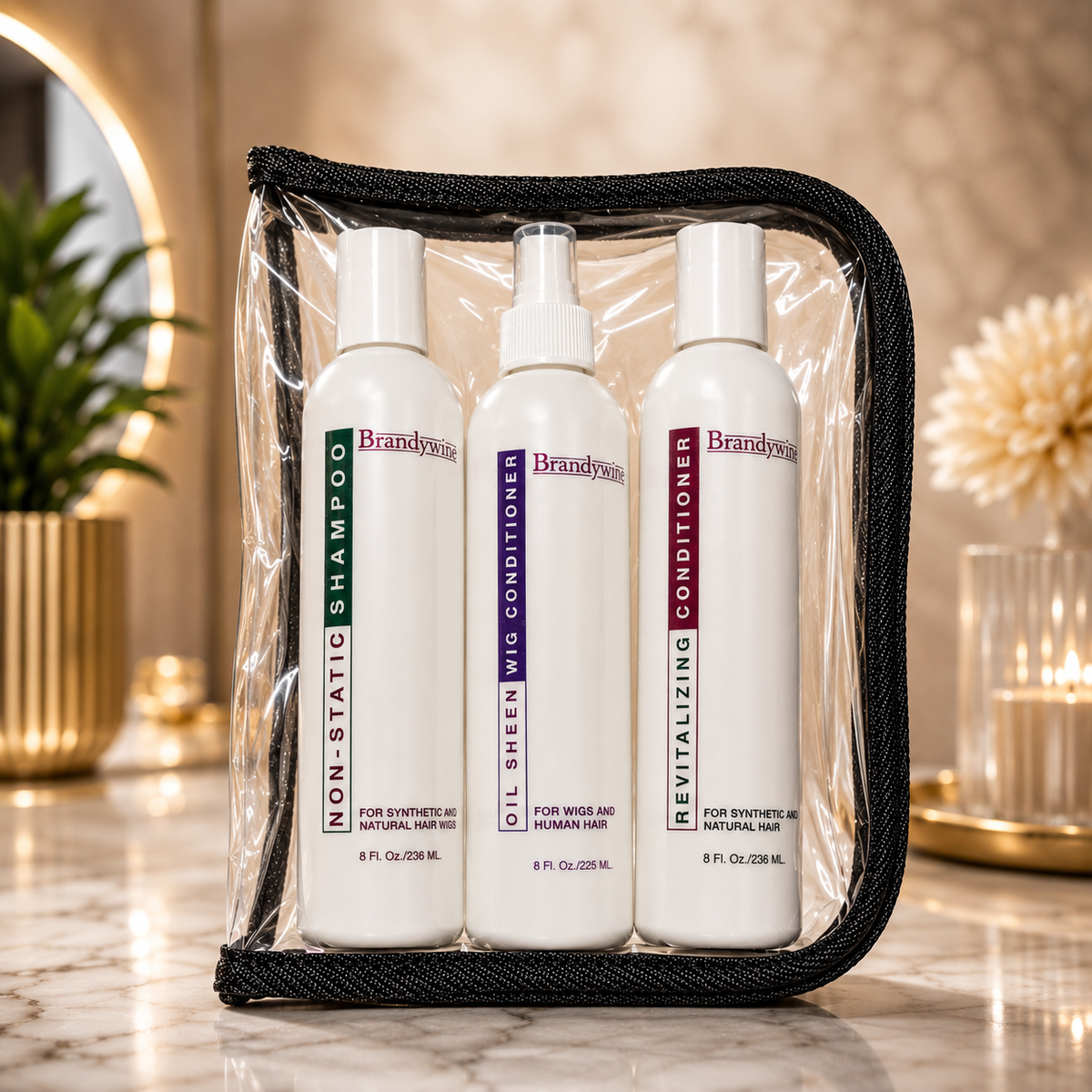 Brandywine Wig Maintenance Kit with Oil Sheen