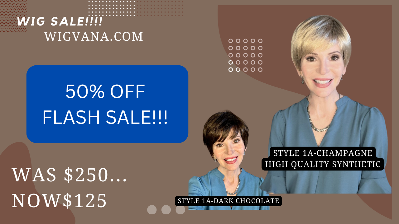 Wig Flash Sale-Style 1A (HURRY, only TWO wigs in different colors available. Once these are sold, the inventory is GONE!)