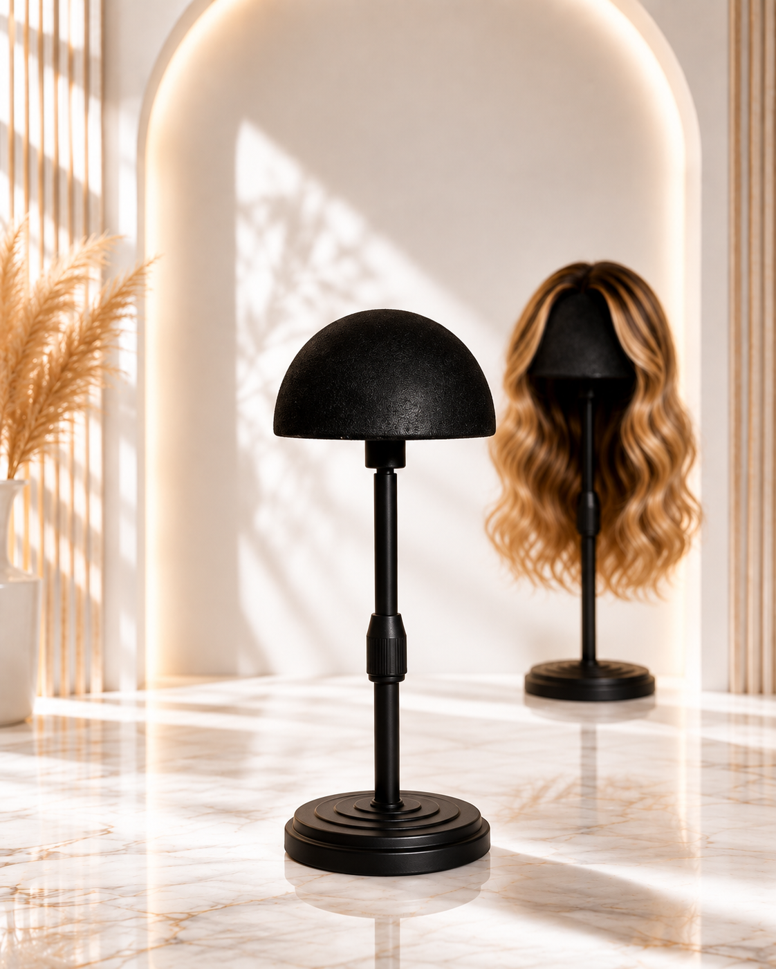 Velvet Half Head with Stand
