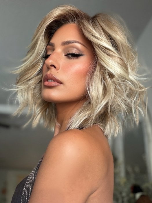 Roxie wearing STEAL THE SHOW by RAQUEL WELCH in SS19/23 SHADED BISCUIT