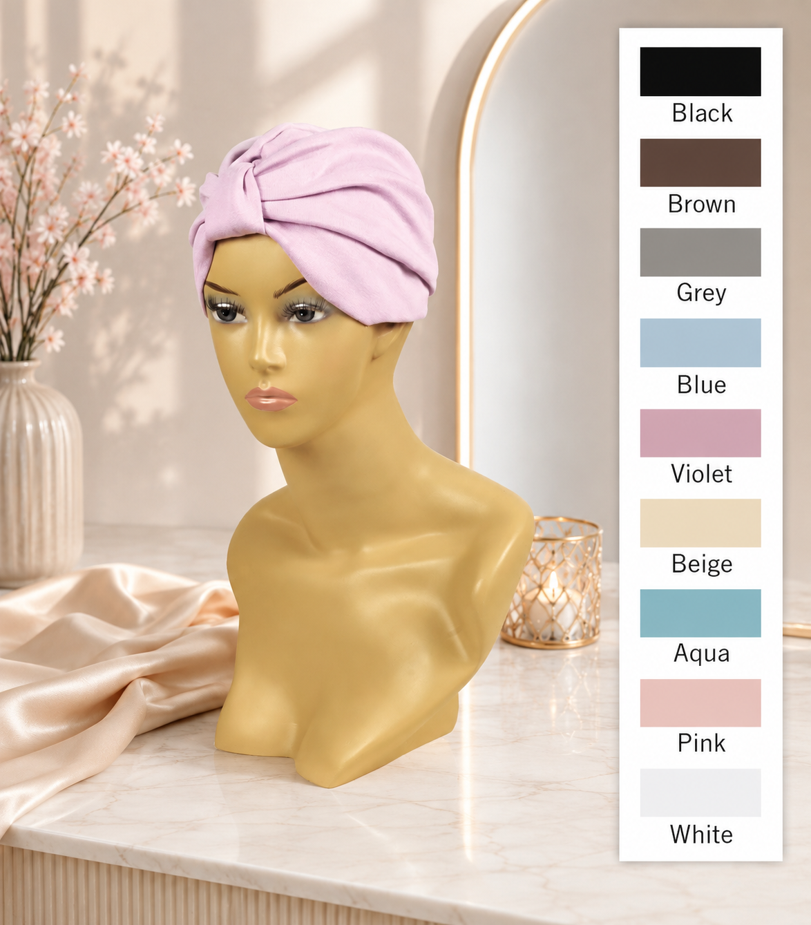 100 Percent Cotton Chemotherapy Turban