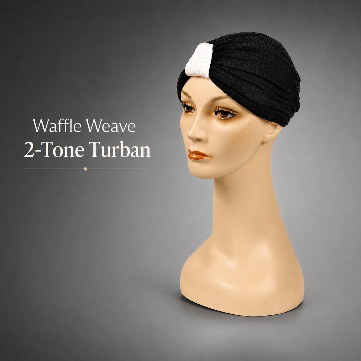 Waffle Weave 2-Tone Turban