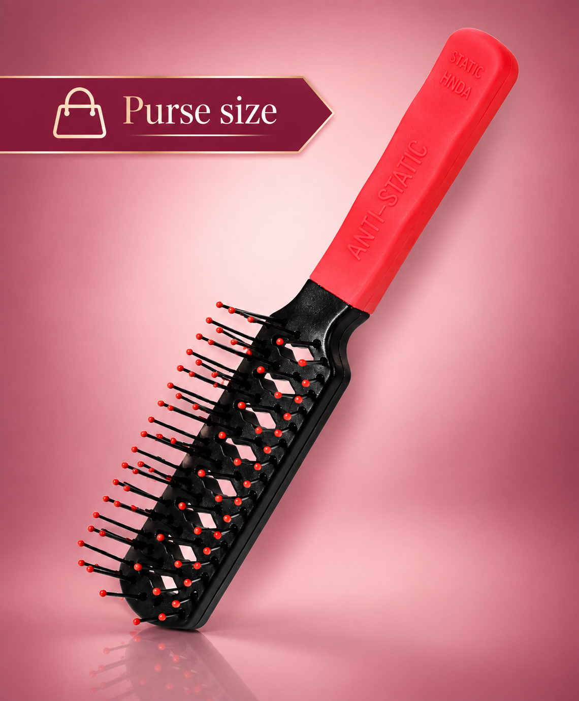 Purse Size Anti-Static Vent Brush