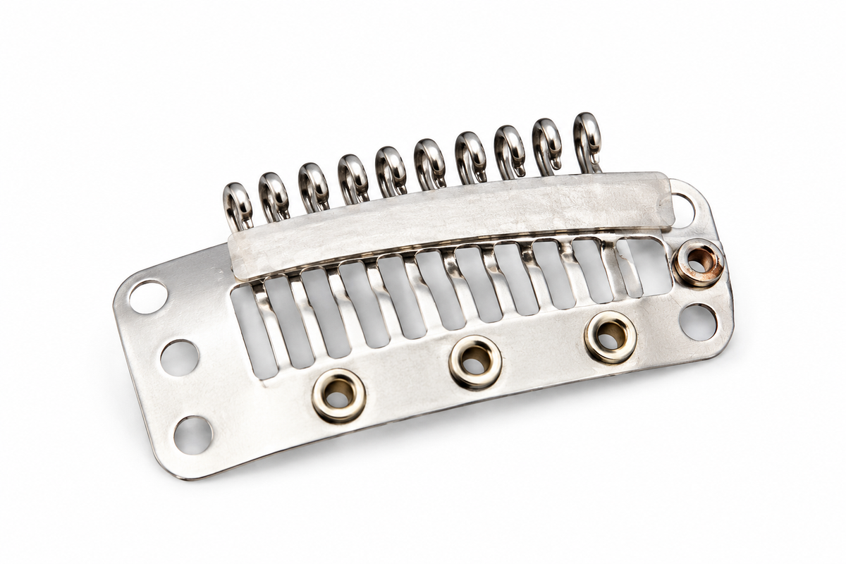 Silver comb clips 12 pack