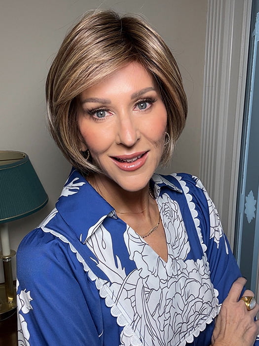 Eileen @crazywiglady wearing Effortless Style by Raquel Welch in SS11/25 Shaded Honey Pecan