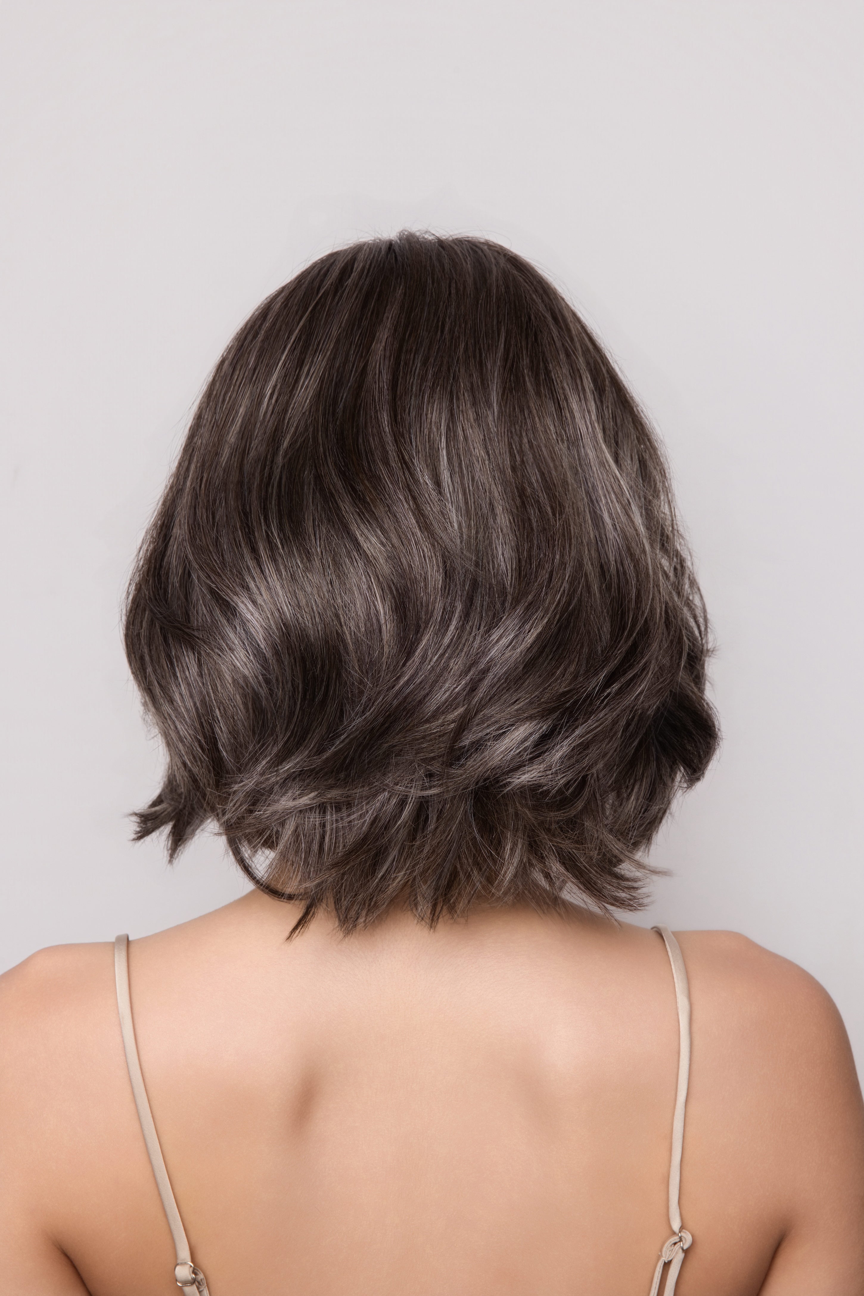 Farren by Noriko. /  Heat Friendly Synthetic / Extended Lace Front, Monofilament top, Hand Tied