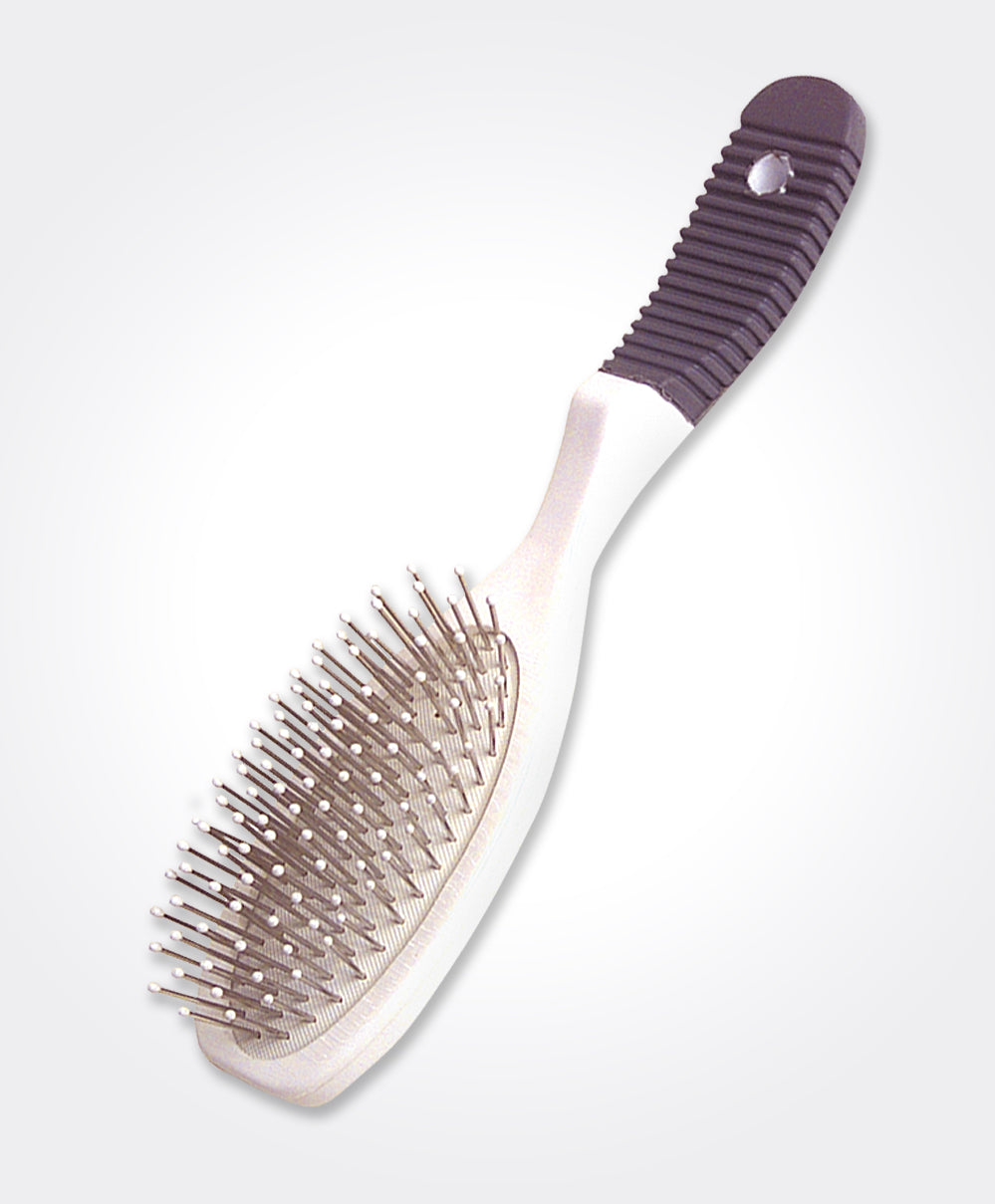 Wire Brush Rubber Grip Poly-Tip 9-Row