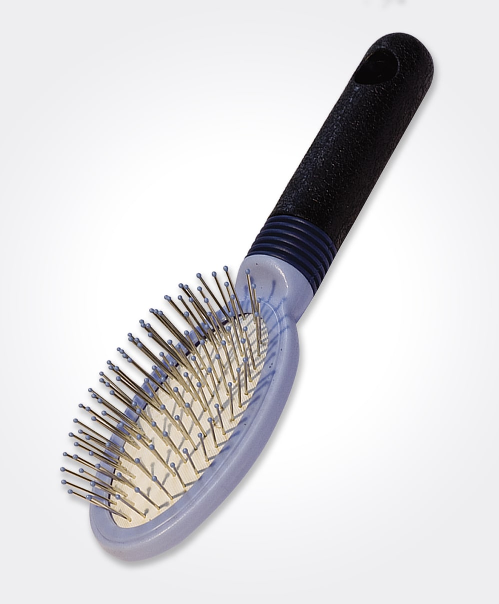 Wire Brush Rubber Grip Poly-Tip 9-Row