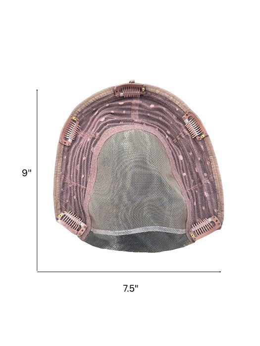 Medium Wavy TP Mono by Amore - cap construction diagram, Monofilament Top Wefted