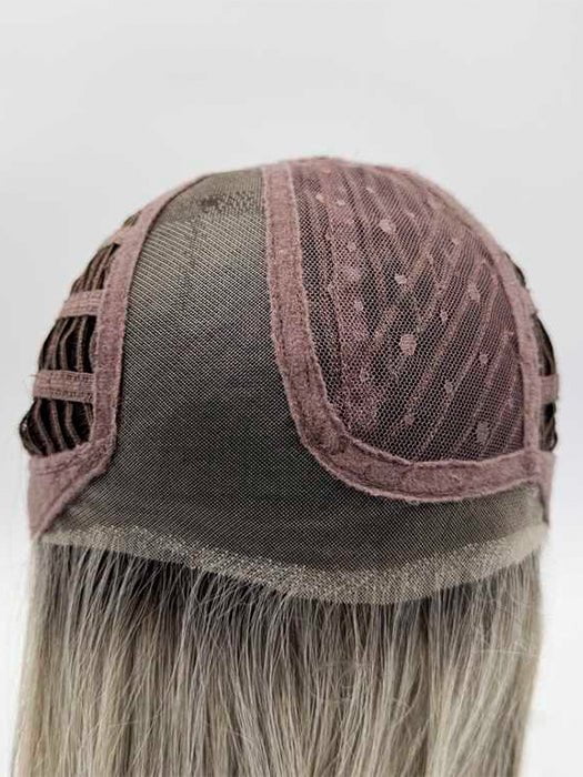 Nyx by Rene of Paris - cap construction diagram, Extended Lace Front Partial Monofilament