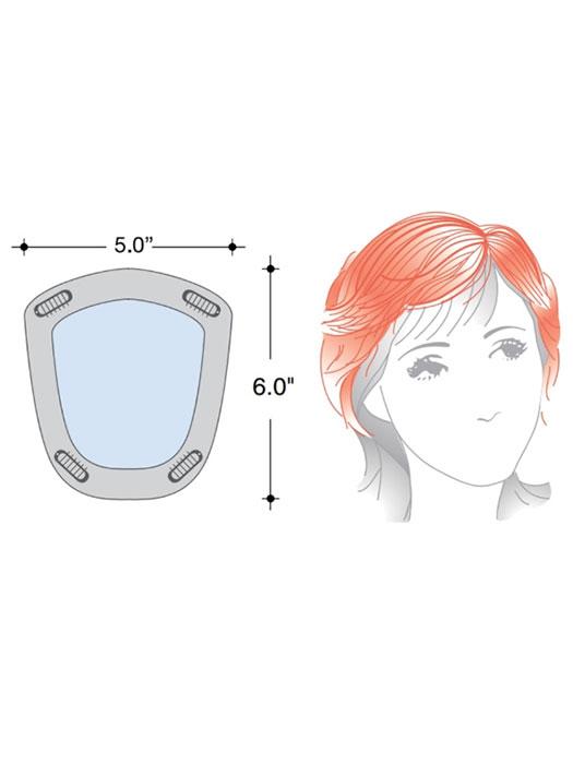 Modern Top Piece by Rene of Paris - base construction detail, 5 inch by 6 inch base