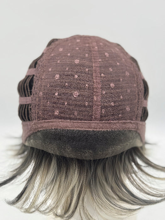 Rin by Noriko - cap construction diagram, extended lace front adjustable ear tabs