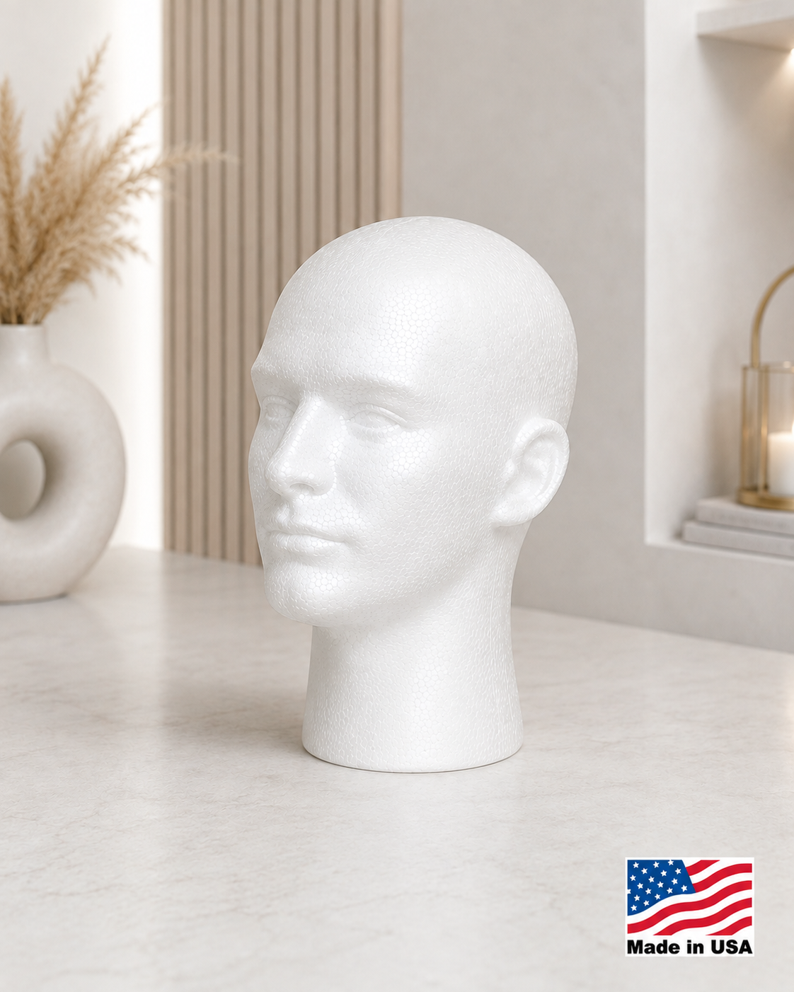 Male Styro Manikin White