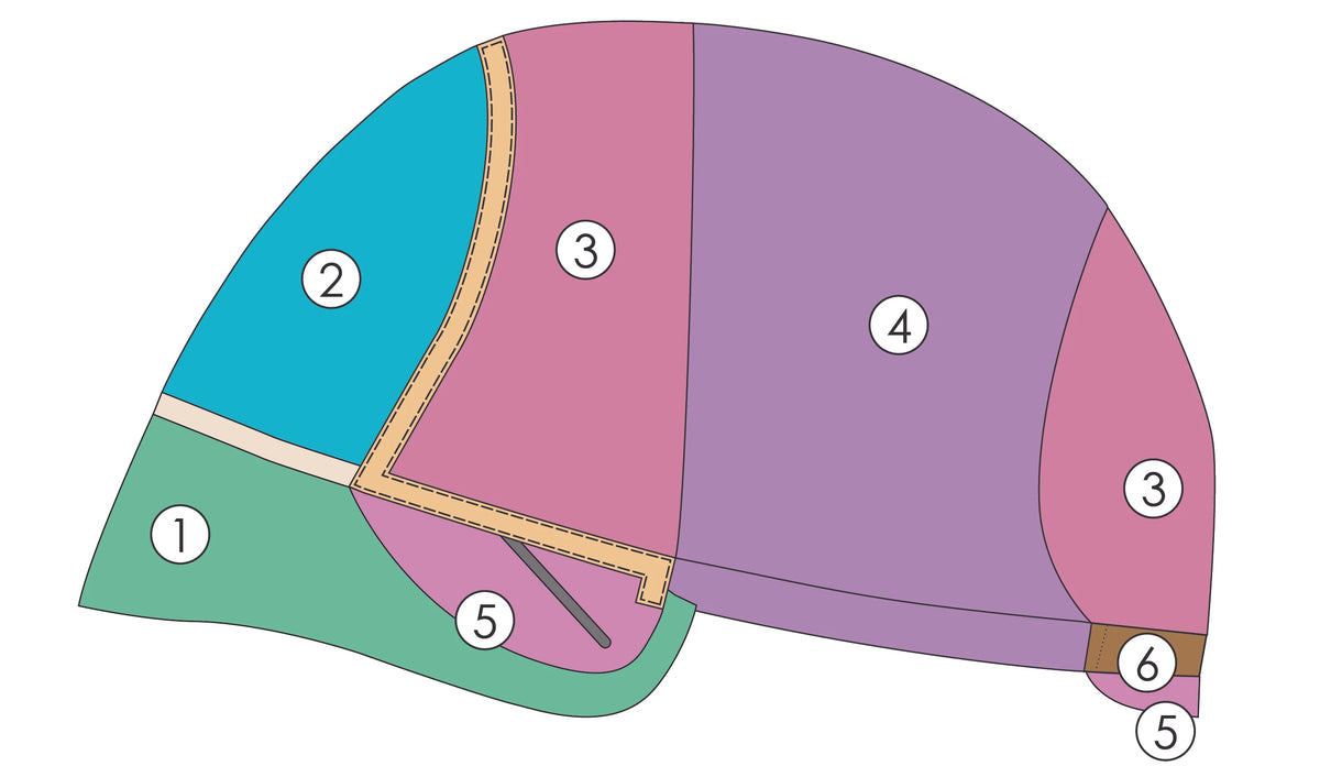 Lacy Lite cap construction diagram