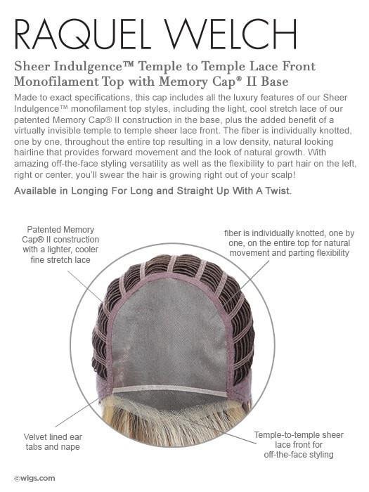 Monofilament Top Memory Cap II, Temple to Temple Lace Front