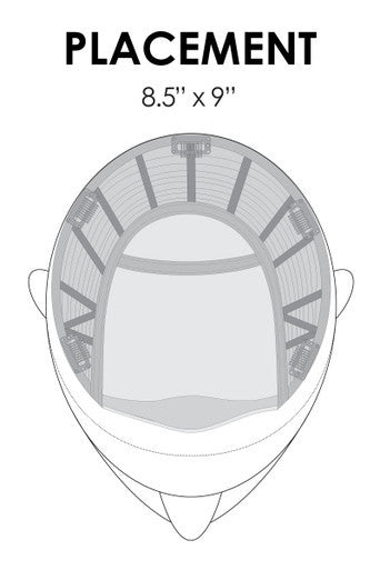 Top Style 12" placement diagram